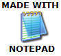 Made with Notepad